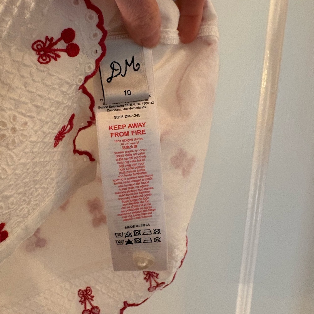 Damson Madder Amaya Cherries Dress, US 6/UK 10 - Picture 3 of 6